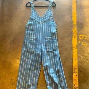 Zara, railroad strike, Size Small Jumpsuit